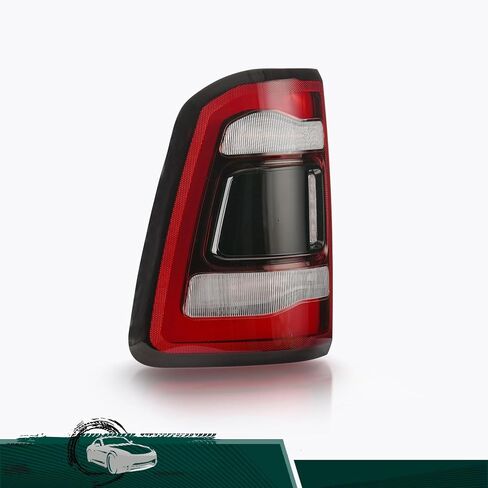 مجموعة مصابيح الذيل بدون نقاط عمياء متوافقة مع 2019 2020 2021 2022 دودج رام 1500 مصباح فرامل خلفي LED دخان أسود، يستبدل # CH2801216 55112992AC (جانب الركاب الأيمن) in Kuwait