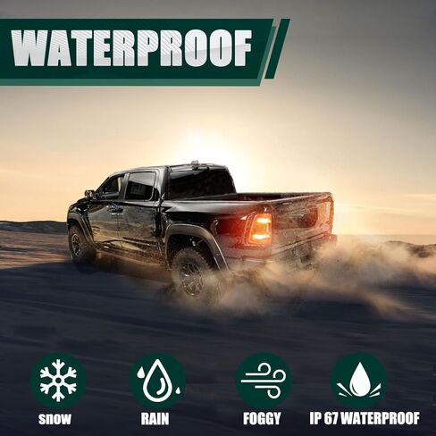 مجموعة مصابيح الذيل بدون نقاط عمياء متوافقة مع 2019 2020 2021 2022 دودج رام 1500 مصباح فرامل خلفي LED دخان أسود، يستبدل # CH2801216 55112992AC (جانب الركاب الأيمن) in Kuwait