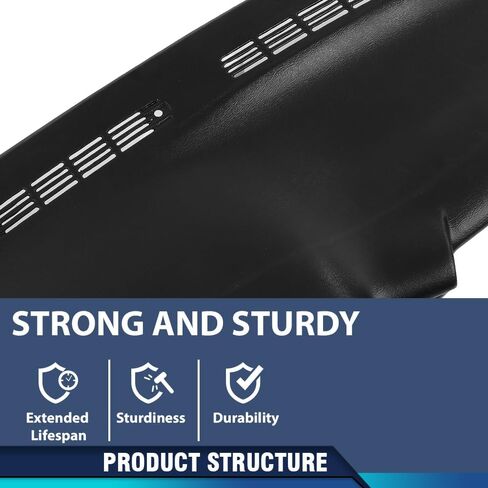 غطاء لوحة المعلومات Pit66 متوافق مع 2002-2006 Chevy Avalanche/Fit 2001-2006 GMC Yukon/XL Denali/Fit Chevy Silverado 3500/GMC Sierra 3500 Dash Panel Black in Saudi Arabia