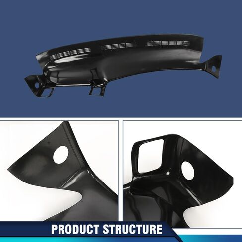 غطاء لوحة المعلومات Pit66 متوافق مع 2002-2006 Chevy Avalanche/Fit 2001-2006 GMC Yukon/XL Denali/Fit Chevy Silverado 3500/GMC Sierra 3500 Dash Panel Black in Saudi Arabia
