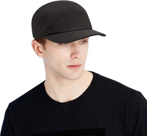 Clakllie Short Brim Baseball Fitted Cap Fashion 5 Panel Camp Caps Low Profile Dad Hat Snapback Hip Hop Cap Trucker Hats in Kuwait