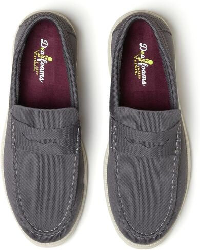 Dearfoams Men's Rollins تنزلق على آلة خفيفة الوزن مريحة قابلة للغسل مع دعم القوس loafer in Kuwait