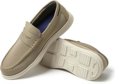 Dearfoams Men's Rollins تنزلق على آلة خفيفة الوزن مريحة قابلة للغسل مع دعم القوس loafer in Kuwait