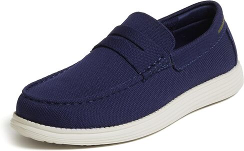 Dearfoams Men's Rollins تنزلق على آلة خفيفة الوزن مريحة قابلة للغسل مع دعم القوس loafer in Kuwait