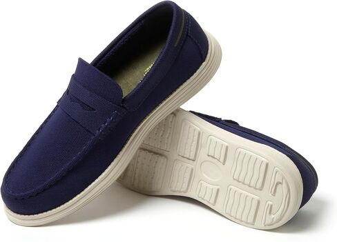 Dearfoams Men's Rollins تنزلق على آلة خفيفة الوزن مريحة قابلة للغسل مع دعم القوس loafer in Kuwait