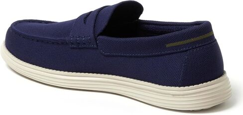 Dearfoams Men's Rollins تنزلق على آلة خفيفة الوزن مريحة قابلة للغسل مع دعم القوس loafer in Kuwait