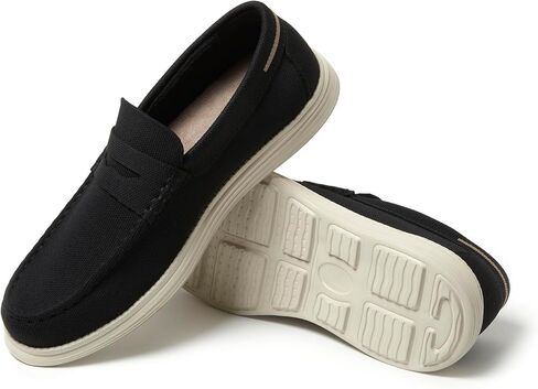 Dearfoams Men's Rollins Slip on Shoe Comfortable Lightweight Machine Washable with Arch Support Loafer in Saudi Arabia