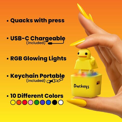 Duckeys Duck Keycap - ABS PVC Keycap Replacement Key, for MX Mechanical Keyboards, OEM Profile, Custom ESC Key Replacement Keycap - Green in Saudi Arabia