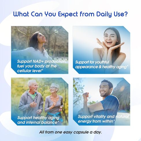 NMNH العشبية الحيوية مع مكمل ريسفيراترول - 150 كبسولة - يدعم إنتاج NAD+ ، الطاقة الخلوية والشيخوخة الصحية - المصنوعة في الولايات المتحدة الأمريكية in Kuwait