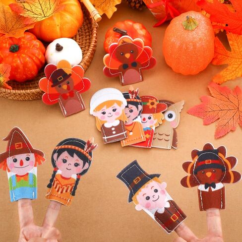 Honoson 60 Pcs Winter Finger Puppets for Kids Felt Puppets Toys Bulk Penguin Polar Bear Snowman Reindeer Finger Puppets for Toddler Winter Party Favor Educational Supplies Xmas Gift in Saudi Arabia