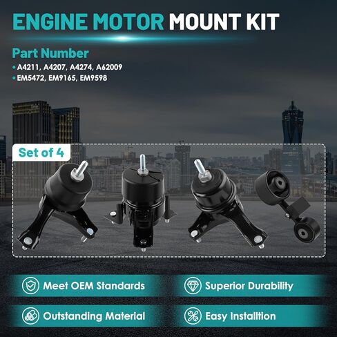 حامل محرك المحرك وحامل ناقل الحركة مجموعة من 3 قطع تناسب شيفروليه أفيو، Aveo5، لبونتياك G3 Wave Wave5 L4 1.6L مجموعة حامل ناقل الحركة اليدوي #A5350HY A5351 A5378 in Kuwait