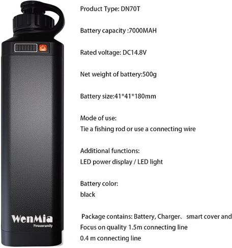 14.8V Portable Rechargeable Lithium Battery for Sea Fishing. Electric Fishing Wheel Lithium Battery for Daiwa Tanacom Banax Kaigen Electric Fishing Wheels. in Saudi Arabia