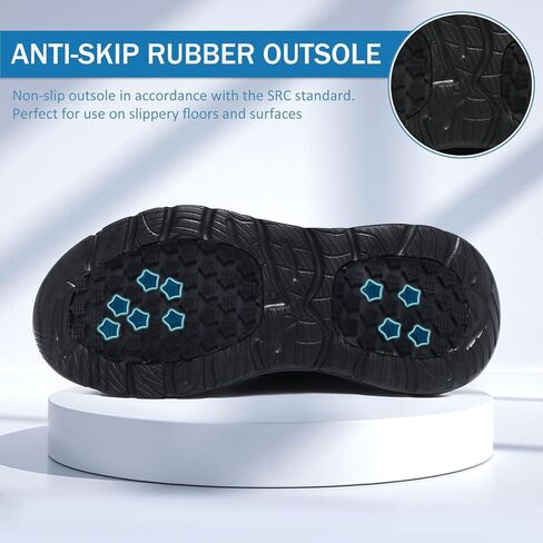 Qiucdzi Non Slip Work Shoes for Men Food Service Oil Resistant Sneakers Lightweight Chef Comfortable Walking Shoes for Restaurant Breathable Work & Safety Footwear in Kuwait