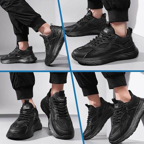 Qiucdzi Non Slip Work Shoes for Men Food Service Oil Resistant Sneakers Lightweight Chef Comfortable Walking Shoes for Restaurant Breathable Work & Safety Footwear in Kuwait