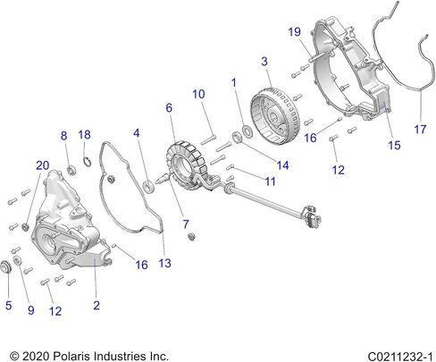 غلاف الجزء الثابت Polaris ATV ، سيليكون ، الجزء الأصلي OEM الجزء 5415086 ، كتي 1 in Saudi Arabia