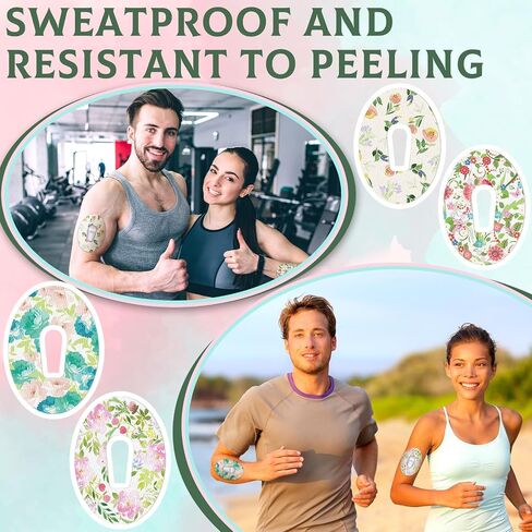 Paneee 30 PCS 10 أنماط تصحيحات لاصقة متوافقة مع شريط لاصق مستشعر Dexcom Clotproof Colorful مع حماية مراقبة الجلوكوز المستمر المقسم (G6،3.94 × 2.76 بوصة) in Saudi Arabia