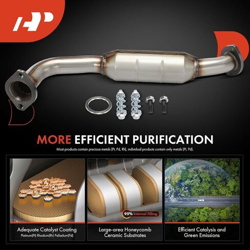 A-Premium Front Catalytic Converter Kit Direct-Fit Compatible with Toyota Highlander 2014 2015 2016 2017 2018 2.7L, E.P.A. Compliant, Replace# EC41247 in Saudi Arabia