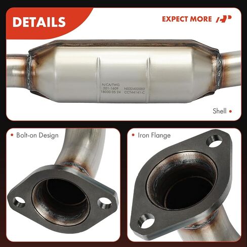 A-Premium Front Catalytic Converter Kit Direct-Fit Compatible with Toyota Highlander 2014 2015 2016 2017 2018 2.7L, E.P.A. Compliant, Replace# EC41247 in Saudi Arabia