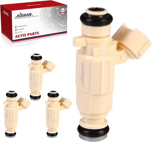 4pcs حقن الوقود 4 ثقوب متوافقة مع Hyundai Elantra 02-07 ، Tiburon 03-08 ، Tucson 05-09 ، لـ KIA Spectra 04-07 ، Rondo 07-10 ، Spectra5 Sportage 05-09 L4 2.0L L4# 35310-23600 in Saudi Arabia