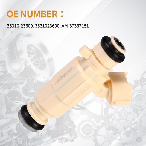 4pcs حقن الوقود 4 ثقوب متوافقة مع Hyundai Elantra 02-07 ، Tiburon 03-08 ، Tucson 05-09 ، لـ KIA Spectra 04-07 ، Rondo 07-10 ، Spectra5 Sportage 05-09 L4 2.0L L4# 35310-23600 in Saudi Arabia