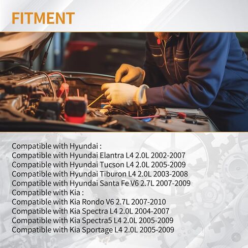 4pcs حقن الوقود 4 ثقوب متوافقة مع Hyundai Elantra 02-07 ، Tiburon 03-08 ، Tucson 05-09 ، لـ KIA Spectra 04-07 ، Rondo 07-10 ، Spectra5 Sportage 05-09 L4 2.0L L4# 35310-23600 in Saudi Arabia