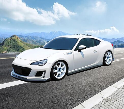 الشفة الأمامية المصد الأمامية متوافقة مع 2017-2020 سوبارو BRZ ، CS نمط PU الأسود الشفاه المفسد المفسد إضافة على مجموعة تمديد الجسم من قبل Ikon Motorsports in Saudi Arabia