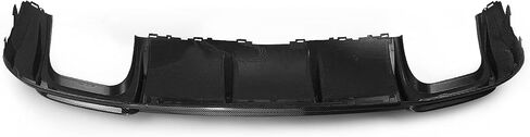 Rear Bumper Diffuser Lip Spoiler Fit For Audi S3 A3 SLINE 2017-2020 Glossy Black Carbon Fiber Look in Saudi Arabia