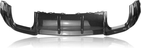 Rear Bumper Diffuser Lip Spoiler Fit For Audi S3 A3 SLINE 2017-2020 Glossy Black Carbon Fiber Look in Saudi Arabia