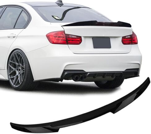 Spoiler Wing Rear Spoiler Compatible with BMW 3 Series F30 F80 M3 Sedan 330i 320i 328i 335i 340i 2013-2018 Trunk Tail Rear Trunk Lid,Glossy Black - PSM Style in Saudi Arabia