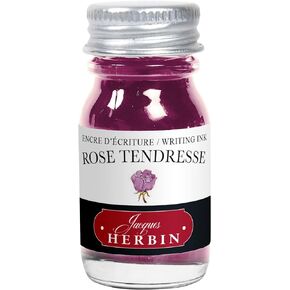 J. Herbin Fountain Pen Ink - 10 ml Bottled - Rose Tendresse