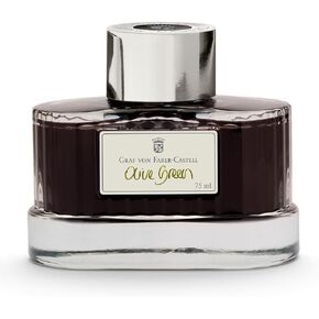 Faber Castell 141015 Guilloche Art Collection Bottle Ink, Olive Green, 2.5 fl oz (75 ml)