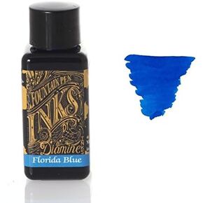 Diamine Fountain Pen Bottled Ink, 30ml - Florida Blue