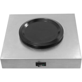 Commercial Coffee Warmer, 60W Single Burner Decanter Warmer Plate, Stainless Steel Portable Warmer Single Burner, for Cafe, Break Room, Buffet and Commercial Use