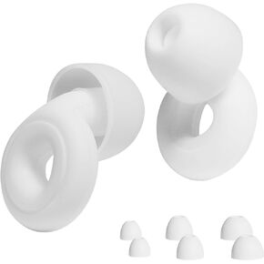 Ear Plugs for Sleeping Noise Cancelling, Ear Plugs for Sleeping, Concert Ear Plugs, Reusable Earplugs for Noise Reduction, Soft Hearing Protection Earplugs, Silicone Ear Plugs & 28dB (Black)