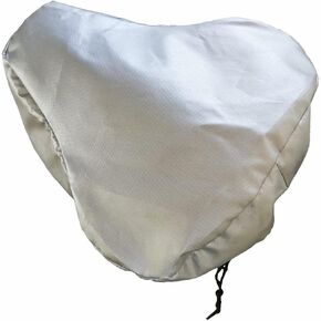 Large UV Protective Waterproof Bike Saddle Cover, Wide Bicycle Seat Rain Cover with Elastic, Oversized Memory Foam Bike Seat Cushion Cover - 11" x 11"