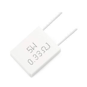 Chanzon 10pcs 5W Ceramic Cement Resistor 0.1 Ω ohm ±5% Tolerance Wirewound Inductionless 0.1R