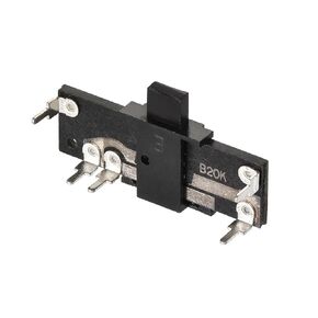 uxcell Fader Variable Resistors Mixer 30mm Straight Slide Potentiometer B20K Ohm Single Channel 2pcs