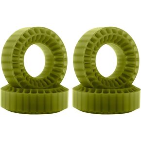 GLOBACT 1.0 Silicone Tire Inserts Fit 62-64mm 1.0" Wheel Tires Waterproof Inserts for 1/18 1/24 RC Crawler Car (4Pcs Red)