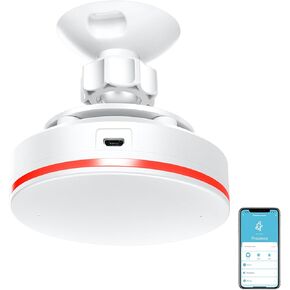 Smart Human Presence Sensor: WiFi Motion Sensor with mmWave Radar and Lux Detection, 120dB Siren Alarm and App Alerts, Timer, Armed and Disarm, Sensing Human Body Exists Sensor for Home Security