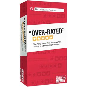 WHAT DO YOU MEME? Over-Rated - The Game of Ridiculous Reviews - Adult Party Games for Social Gatherings