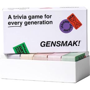 GENSMAK! Party Game - Engaging Multi-Generational Trivia Game with Comedic Hints - Fun for Family and Friends, Adults and Teens - Ages 10+, 2+ Players, 10+ Min Playtime (Packaging May Vary)