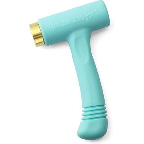 Brass Head Ergo-Angle™ Metal Stamping Hammer (1 Pound), Great for Stamping Jewelry, Leather & Wood