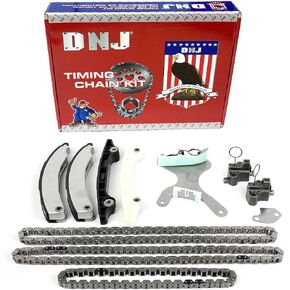DNJ TK1105NG Timing Chain Kit for 2002-2012 / Dodge, Jeep, Mitsubishi, Ram / 1500, Commander, Dakota, Durango, Grand Cherokee, Liberty, Nitro, Raider, Ram 1500/3.7L / SOHC / V6 / 12V / 226cid