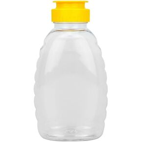 واضح البلاستيك جرة العسل البلاستيك نمط زجاجة العسل ضغط زجاجة فارغة إعادة الملء العسل موزع الوجه العلوي شراب الحاويات مانعة للتسرب العسل الحاويات الترمس العسل جرة in Kuwait