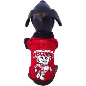 All Star Dogs NCAA Wisconsin Badgers Collegiate Athletic Mesh Dog Jersey