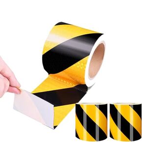 20FT Trailer Reflective Tape Strips,High Visibility Red and White Reflective Tape,Self Adhesive Reflective Caution Tape,Reflective Tape Outdoor Waterproof for Cars,Trucks,2Inchx10Feet(10FT x 2Roll)
