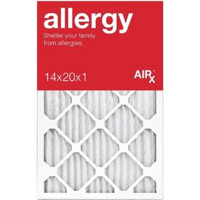 AIRx Filters Allergy 20x25x1 فلتر هواء MERV 11 مرشح فرن مطوي HVAC AC - صنع في الولايات المتحدة الأمريكية - صندوق من 6