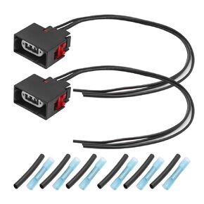 2PCS Front Turn Signal Light Connector Plug Harness 68065016AB Replacement for Jeep Wrangler JK 2007-2018