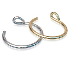 Hammered Fake Nose Rings Set 2 Hoops - 20G Faux Nose Rings 14k gold filled + 925 sterling silver - Clip On Nose Hoops