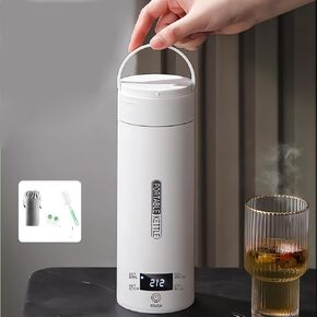 Portable Travel Electric Kettle, 500ml/17.6oz Small Mini Electric Kettle Tea Coffee Hot Water Boiler, 4 Temperature Controls, Auto Shut Off & Boil Dry Protection with BPA Free 304 Stainless Steel
